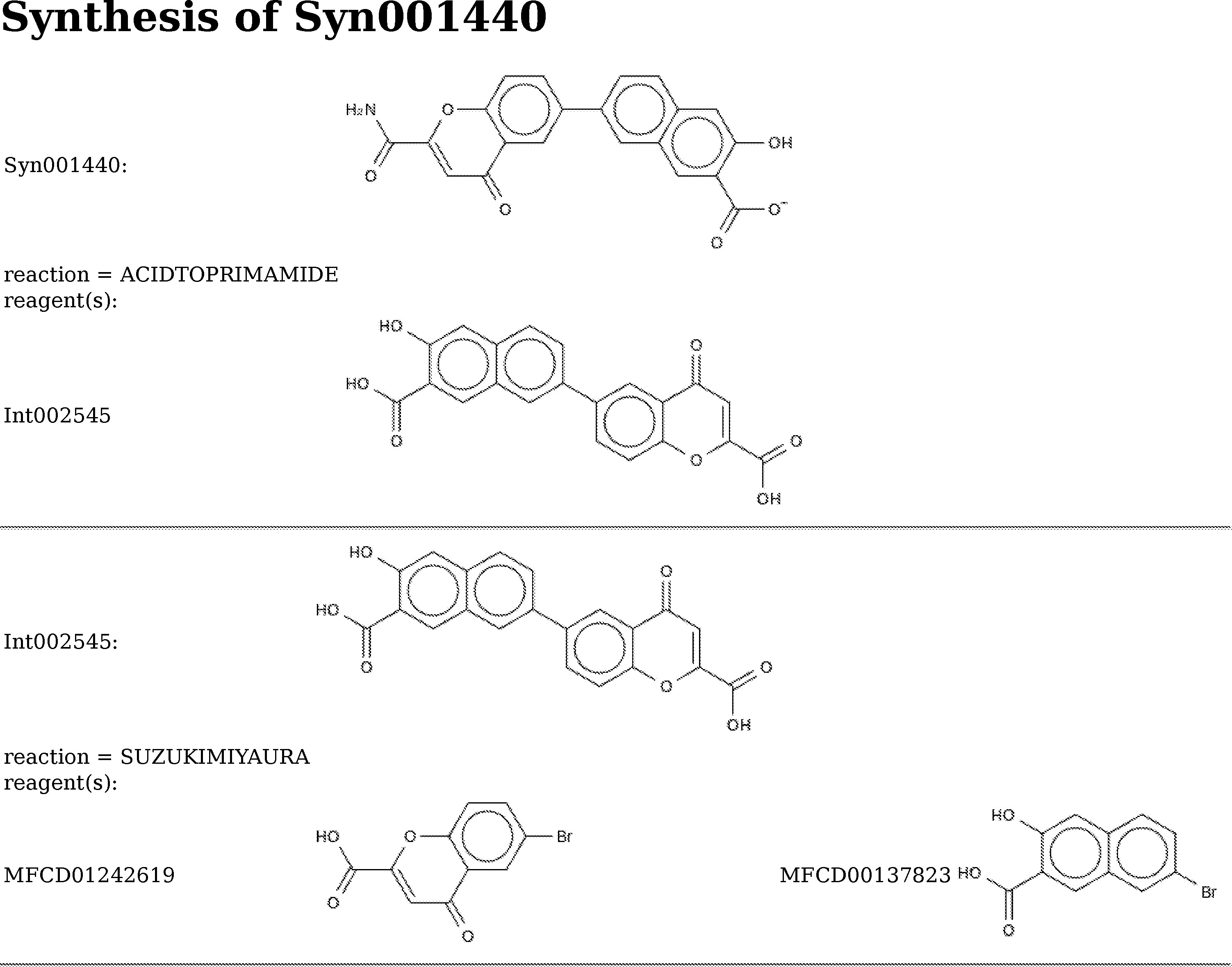 figure of Syn001440 synthesis, 2D